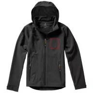   Langley softshell jacket, Male, Woven fabric of 90% Polyester and 10% Elastane bonded with 100% Polyester micro fleece, Anthracite, XS