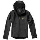Langley softshell jacket, Male, Woven fabric of 90% Polyester and 10% Elastane bonded with 100% Polyester micro fleece, Anthracite, M
