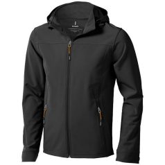   Langley softshell jacket, Male, Woven fabric of 90% Polyester and 10% Elastane bonded with 100% Polyester micro fleece, Anthracite, XL