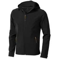   Langley softshell jacket, Male, Woven fabric of 90% Polyester and 10% Elastane bonded with 100% Polyester micro fleece, solid black, S