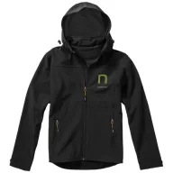   Langley softshell jacket, Male, Woven fabric of 90% Polyester and 10% Elastane bonded with 100% Polyester micro fleece, solid black, S