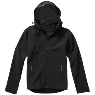   Langley softshell jacket, Male, Woven fabric of 90% Polyester and 10% Elastane bonded with 100% Polyester micro fleece, solid black, S