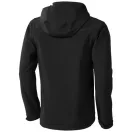 Langley softshell jacket, Male, Woven fabric of 90% Polyester and 10% Elastane bonded with 100% Polyester micro fleece, solid black, M