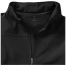 Langley softshell jacket, Male, Woven fabric of 90% Polyester and 10% Elastane bonded with 100% Polyester micro fleece, solid black, XXXL