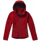 Langley softshell ladies jacket, Female, Woven fabric of 90% Polyester and 10% Elastane bonded with 100% Polyester micro fleece, Red, XS