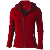   Langley softshell ladies jacket, Female, Woven fabric of 90% Polyester and 10% Elastane bonded with 100% Polyester micro fleece, Red, L