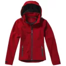 Langley softshell ladies jacket, Female, Woven fabric of 90% Polyester and 10% Elastane bonded with 100% Polyester micro fleece, Red, L