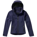 Langley softshell ladies jacket, Female, Woven fabric of 90% Polyester and 10% Elastane bonded with 100% Polyester micro fleece, Navy, XS