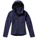 Langley softshell ladies jacket, Female, Woven fabric of 90% Polyester and 10% Elastane bonded with 100% Polyester micro fleece, Navy, XS