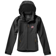   Langley softshell ladies jacket, Female, Woven fabric of 90% Polyester and 10% Elastane bonded with 100% Polyester micro fleece, Anthracite, S