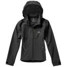 Langley softshell ladies jacket, Female, Woven fabric of 90% Polyester and 10% Elastane bonded with 100% Polyester micro fleece, Anthracite, S