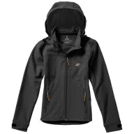   Langley softshell ladies jacket, Female, Woven fabric of 90% Polyester and 10% Elastane bonded with 100% Polyester micro fleece, Anthracite, S