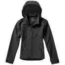 Langley softshell ladies jacket, Female, Woven fabric of 90% Polyester and 10% Elastane bonded with 100% Polyester micro fleece, Anthracite, S