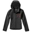 Langley softshell ladies jacket, Female, Woven fabric of 90% Polyester and 10% Elastane bonded with 100% Polyester micro fleece, Anthracite, S