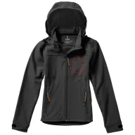   Langley softshell ladies jacket, Female, Woven fabric of 90% Polyester and 10% Elastane bonded with 100% Polyester micro fleece, Anthracite, S