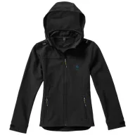   Langley softshell ladies jacket, Female, Woven fabric of 90% Polyester and 10% Elastane bonded with 100% Polyester micro fleece, solid black, XS