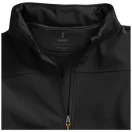 Langley softshell ladies jacket, Female, Woven fabric of 90% Polyester and 10% Elastane bonded with 100% Polyester micro fleece, solid black, L