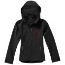 Langley softshell ladies jacket, Female, Woven fabric of 90% Polyester and 10% Elastane bonded with 100% Polyester micro fleece, solid black, L