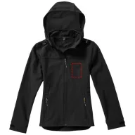   Langley softshell ladies jacket, Female, Woven fabric of 90% Polyester and 10% Elastane bonded with 100% Polyester micro fleece, solid black, L