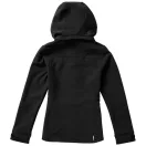 Langley softshell ladies jacket, Female, Woven fabric of 90% Polyester and 10% Elastane bonded with 100% Polyester micro fleece, solid black, XL