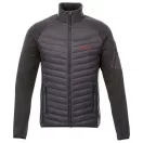 Banff men's hybrid insulated jacket, Male, 100% Nylon dull cire 380T woven, water repellent and downproof Contrast fabric: 94% Polyester, 6% Elastane with water repellent finish, Storm Grey, L