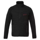 Banff hybrid insulated jacket, Male, 100% Nylon with dull Cire coating, 380T woven, water repellent and down proof Contrast fabric: 94% Polyester, 6% Elastane with water repellent finish, solid black, XS