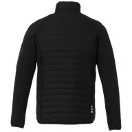   Banff hybrid insulated jacket, Male, 100% Nylon with dull Cire coating, 380T woven, water repellent and down proof Contrast fabric: 94% Polyester, 6% Elastane with water repellent finish, solid black, M