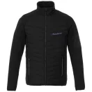 Banff hybrid insulated jacket, Male, 100% Nylon with dull Cire coating, 380T woven, water repellent and down proof Contrast fabric: 94% Polyester, 6% Elastane with water repellent finish, solid black, XXL