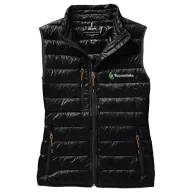   Fairview light down ladies bodywarmer, Female, Woven of 100% Nylon with dull cire water repellent coating, 20D 90% Down and 10% Feathers 115 g/m², solid black, XL