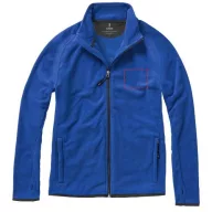   Brossard micro fleece full zip jacket, Male, Micro fleece of 100% Polyester 2 sides brushed and 1 side anti-pilling, Blue, XL