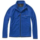Brossard micro fleece full zip jacket, Male, Micro fleece of 100% Polyester 2 sides brushed and 1 side anti-pilling, Blue, XXXL