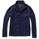 Brossard micro fleece full zip jacket, Male, Micro fleece of 100% Polyester 2 sides brushed and 1 side anti-pilling, Navy, S