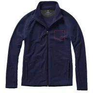   Brossard micro fleece full zip jacket, Male, Micro fleece of 100% Polyester 2 sides brushed and 1 side anti-pilling, Navy, S