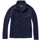 Brossard micro fleece full zip jacket, Male, Micro fleece of 100% Polyester 2 sides brushed and 1 side anti-pilling, Navy, XL