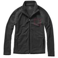   Brossard micro fleece full zip jacket, Male, Micro fleece of 100% Polyester 2 sides brushed and 1 side anti-pilling, Anthracite, L