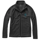 Brossard micro fleece full zip jacket, Male, Micro fleece of 100% Polyester 2 sides brushed and 1 side anti-pilling, Anthracite, XXXL