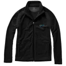 Brossard micro fleece full zip jacket, Male, Micro fleece of 100% Polyester 2 sides brushed and 1 side anti-pilling, solid black, S