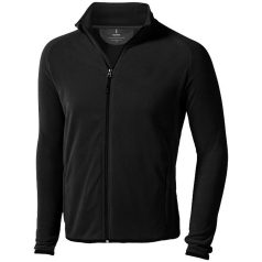   Brossard micro fleece full zip jacket, Male, Micro fleece of 100% Polyester 2 sides brushed and 1 side anti-pilling, solid black, L