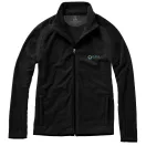 Brossard micro fleece full zip jacket, Male, Micro fleece of 100% Polyester 2 sides brushed and 1 side anti-pilling, solid black, L
