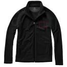 Brossard micro fleece full zip jacket, Male, Micro fleece of 100% Polyester 2 sides brushed and 1 side anti-pilling, solid black, XL