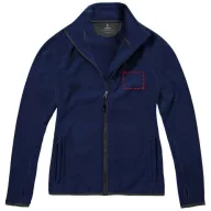   Brossard micro fleece full zip ladies jacket, Female, Micro fleece of 100% Polyester 2 sides brushed, 1 side anti-pilling, Navy, XL