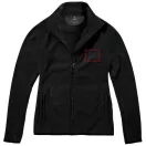 Brossard micro fleece full zip ladies jacket, Female, Micro fleece of 100% Polyester 2 sides brushed, 1 side anti-pilling, solid black, XS