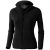 Brossard micro fleece full zip ladies jacket, Female, Micro fleece of 100% Polyester 2 sides brushed, 1 side anti-pilling, solid black, XXL