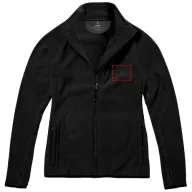   Brossard micro fleece full zip ladies jacket, Female, Micro fleece of 100% Polyester 2 sides brushed, 1 side anti-pilling, solid black, XXL