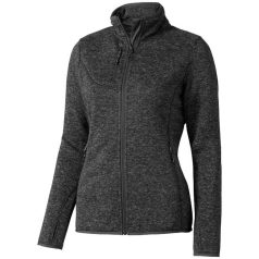   Tremblant ladies knit jacket, Female, 100% Polyester brushed back sweater knit, Heather Smoke, M