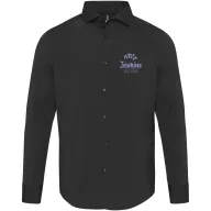   Camasa cu maneca lunga, Barbati, Elevate, 2601E10185, Bumbac, Negru