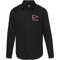   Camasa cu maneca lunga, Barbati, Elevate, 2601E10192, Bumbac, Negru