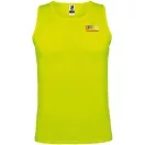 Tricou cu maneca scurta, la baza gatului, Sport, Copii, Roly, 2410E18868, Poliester, Galben fluor