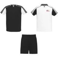   Set 2 tricouri si pantaloni scurti, Copii, Roly, 2601E10329, Poliester, Alb