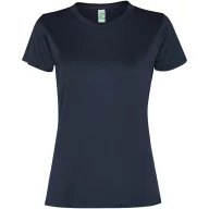   Tricou cu maneca scurta, la baza gatului, Sport, Femei, Roly, 2410E20849, Poliester, Albastru navy